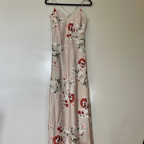 Criss Cross Back Satin Dress - Picture 5 of 5